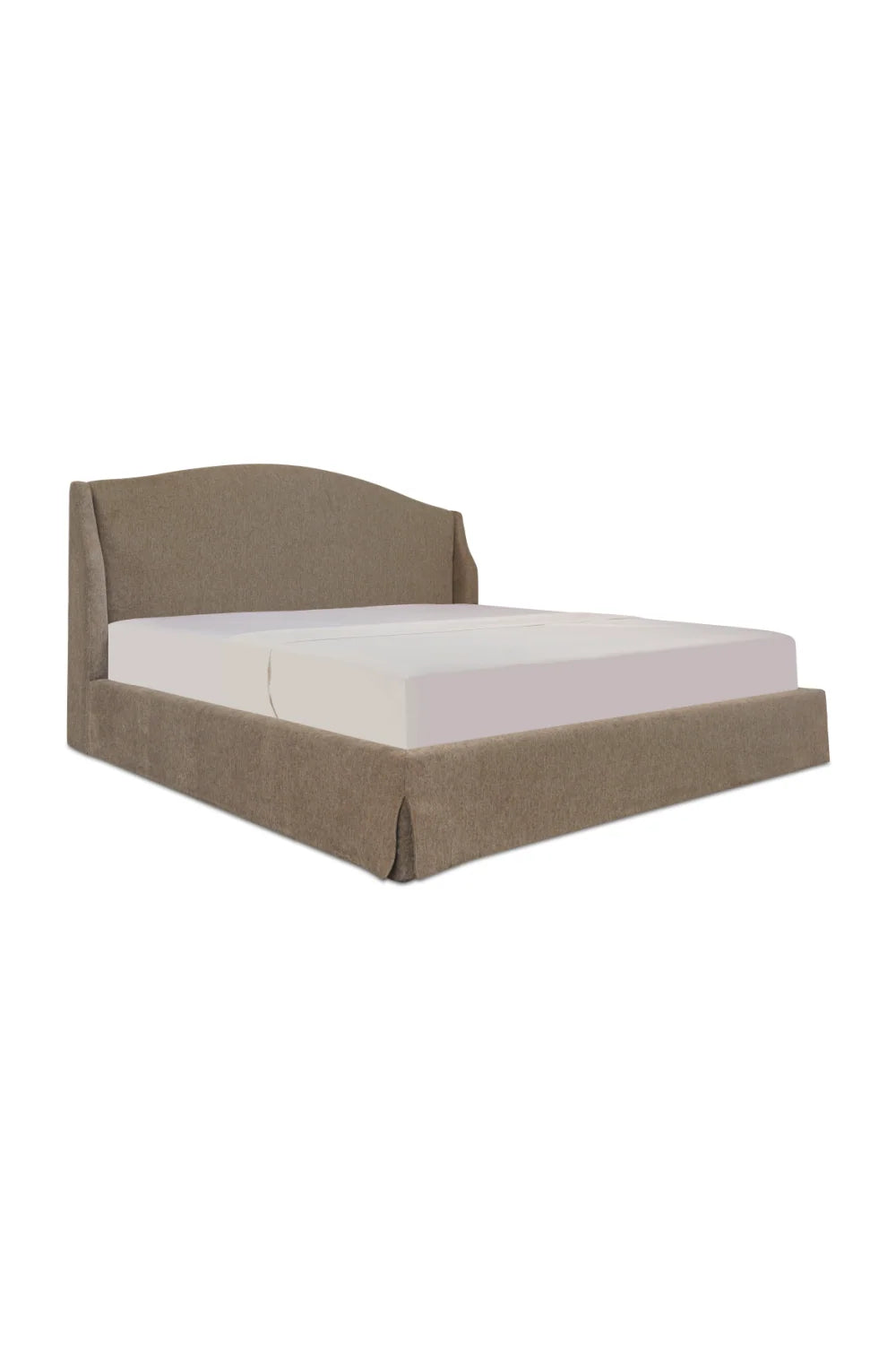 Luxury Upholstered Modern Wingback Storage Bed European Style for Villa