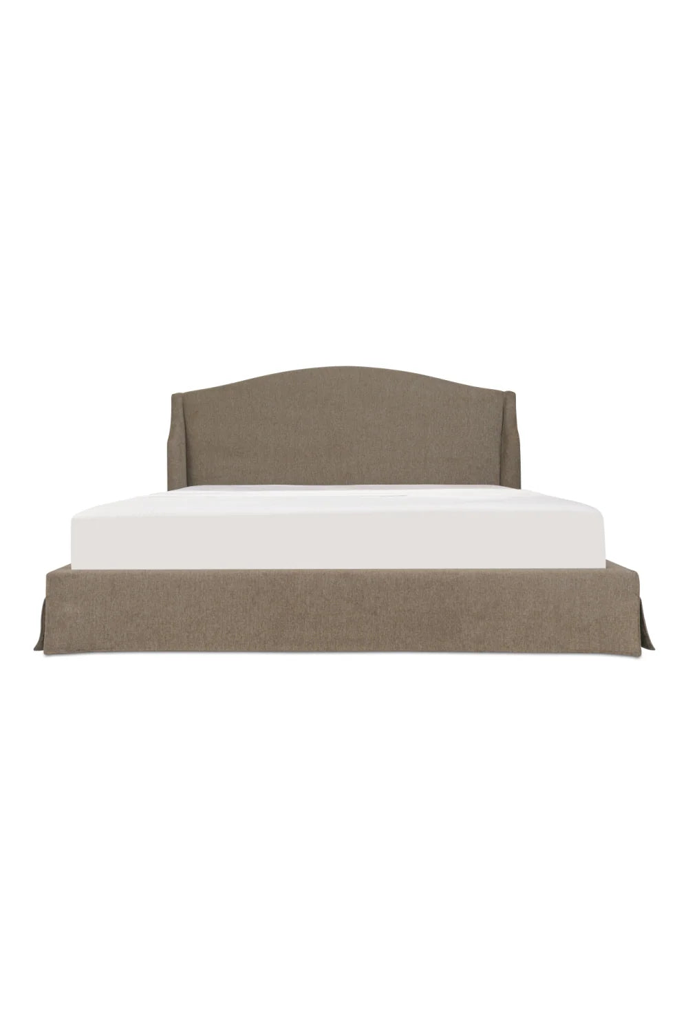 Luxury Upholstered Modern Wingback Storage Bed European Style for Villa