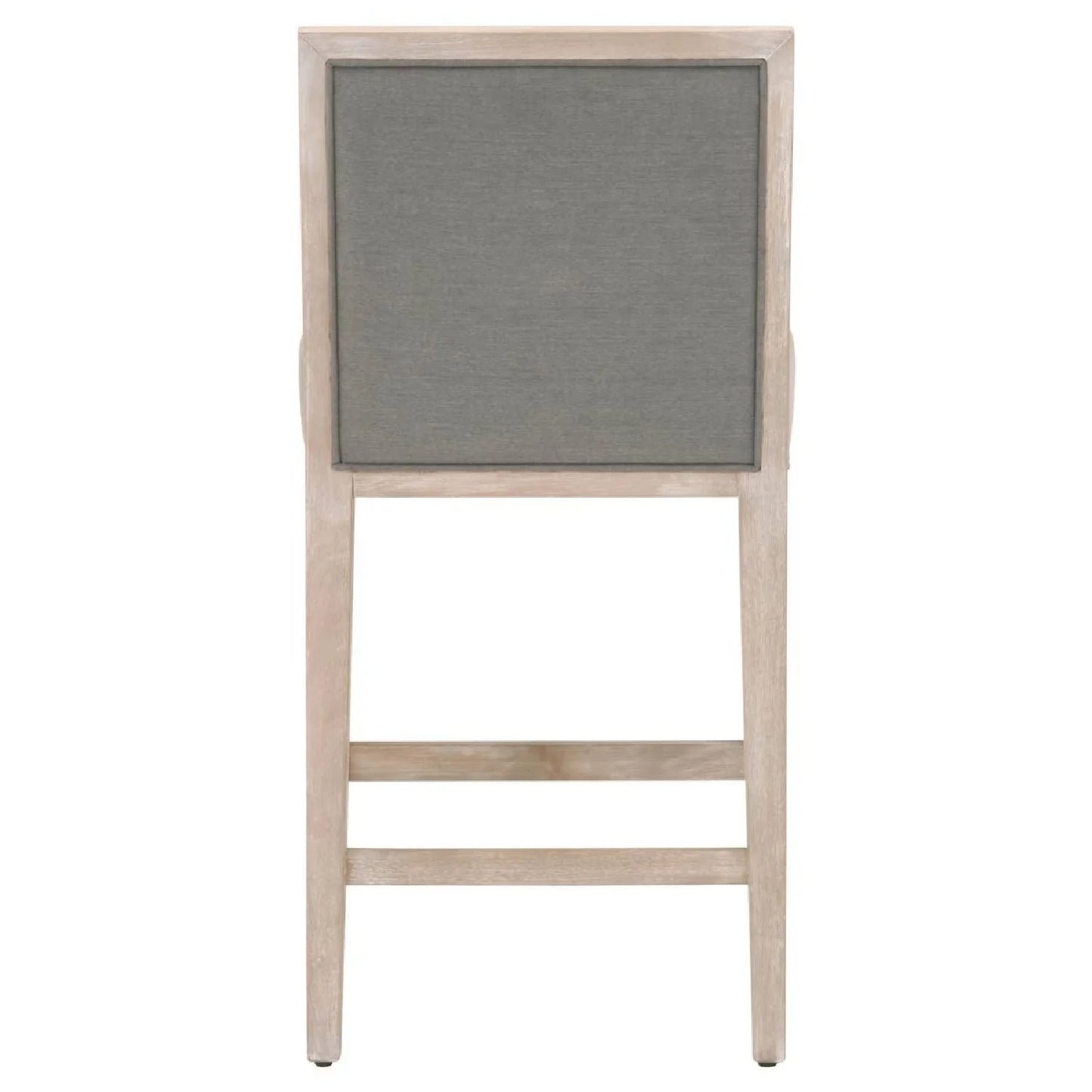Luxury Upholstered Modern Wood Counter Stool Set European Style for Villa