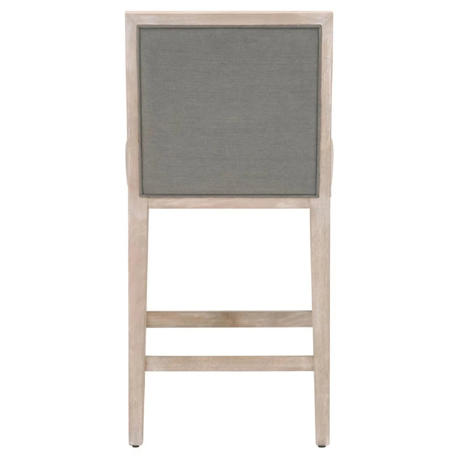 Luxury Upholstered Modern Wood Counter Stool Set European Style for Villa