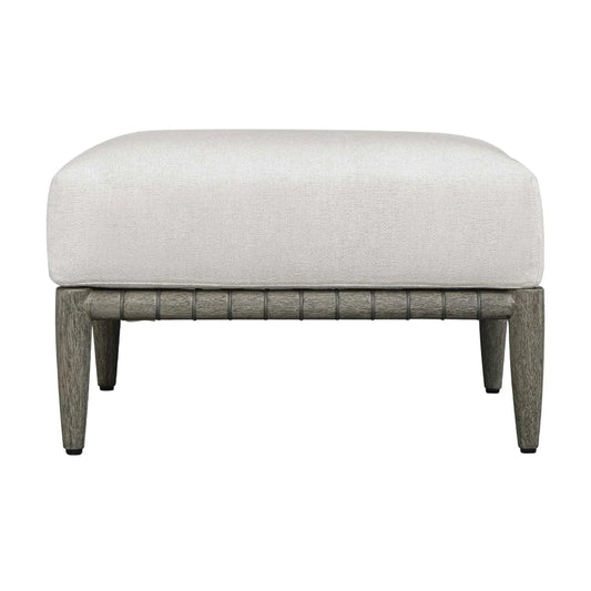 Luxury Upholstered Modern Wood Outdoor Ottoman European Style for Villa