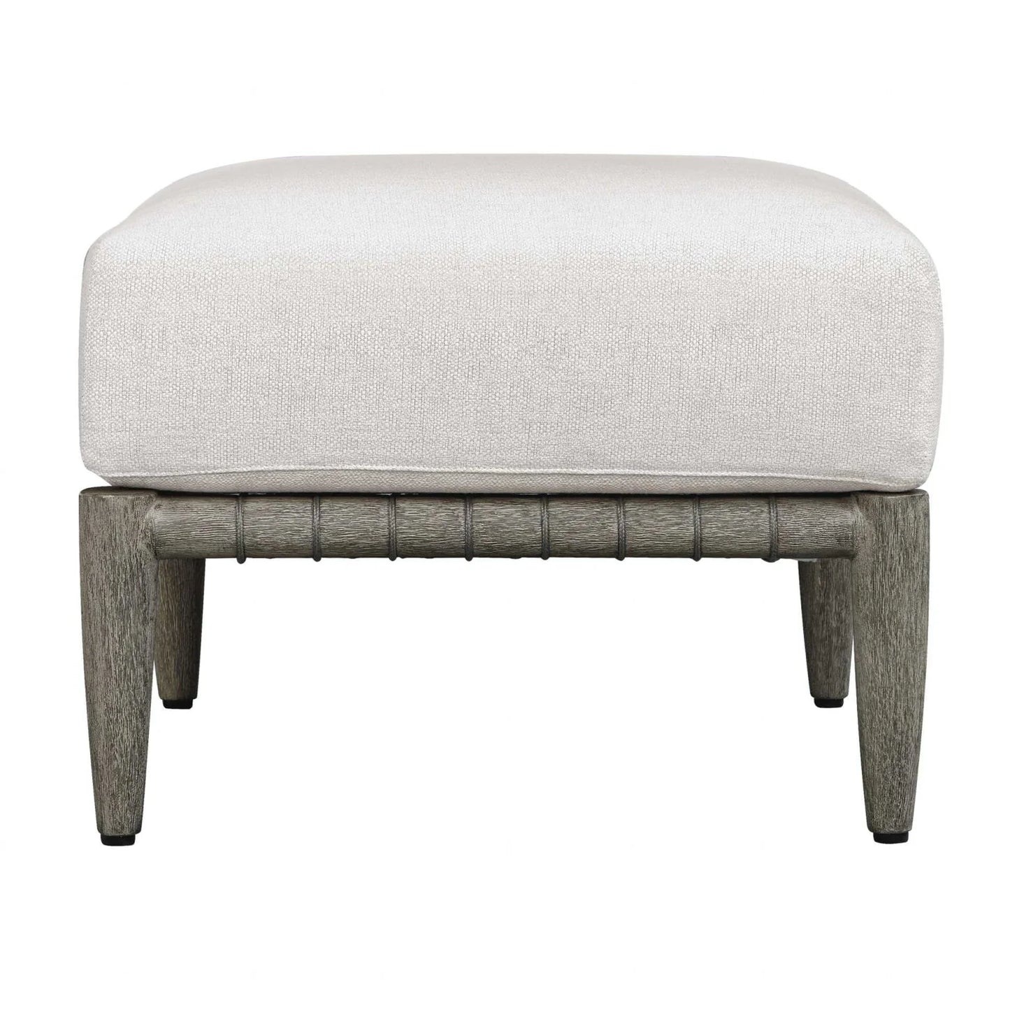 Luxury Upholstered Modern Wood Outdoor Ottoman European Style for Villa