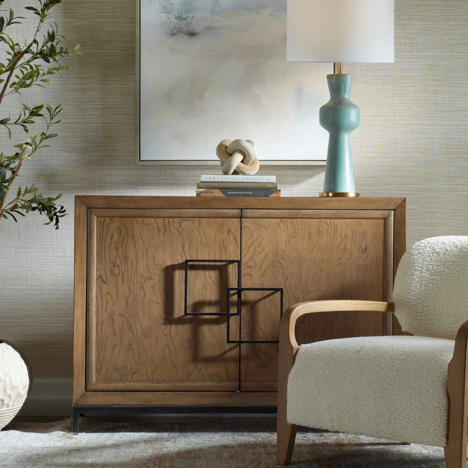 Luxury Upholstered Modern Wooden Cabinet European Style for Villa