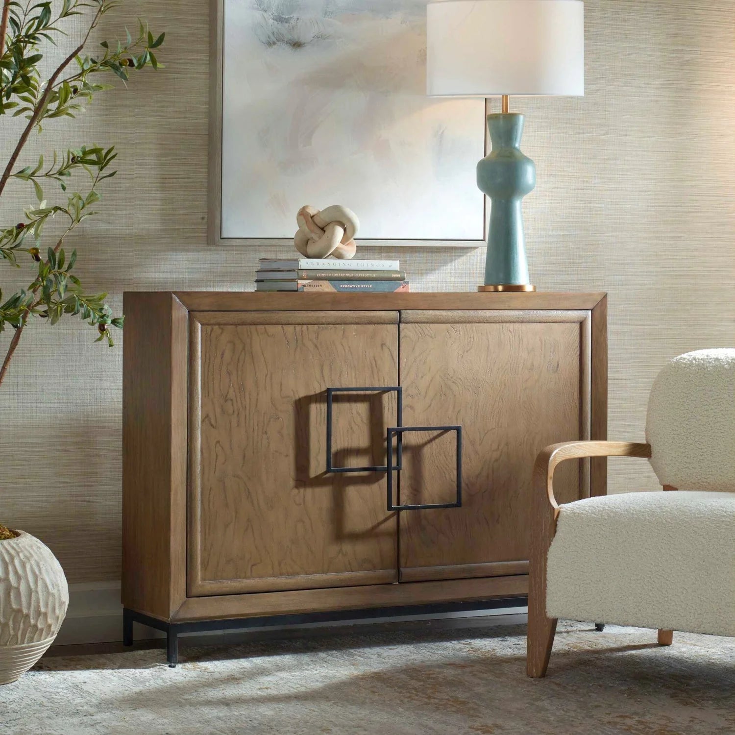Luxury Upholstered Modern Wooden Cabinet European Style for Villa