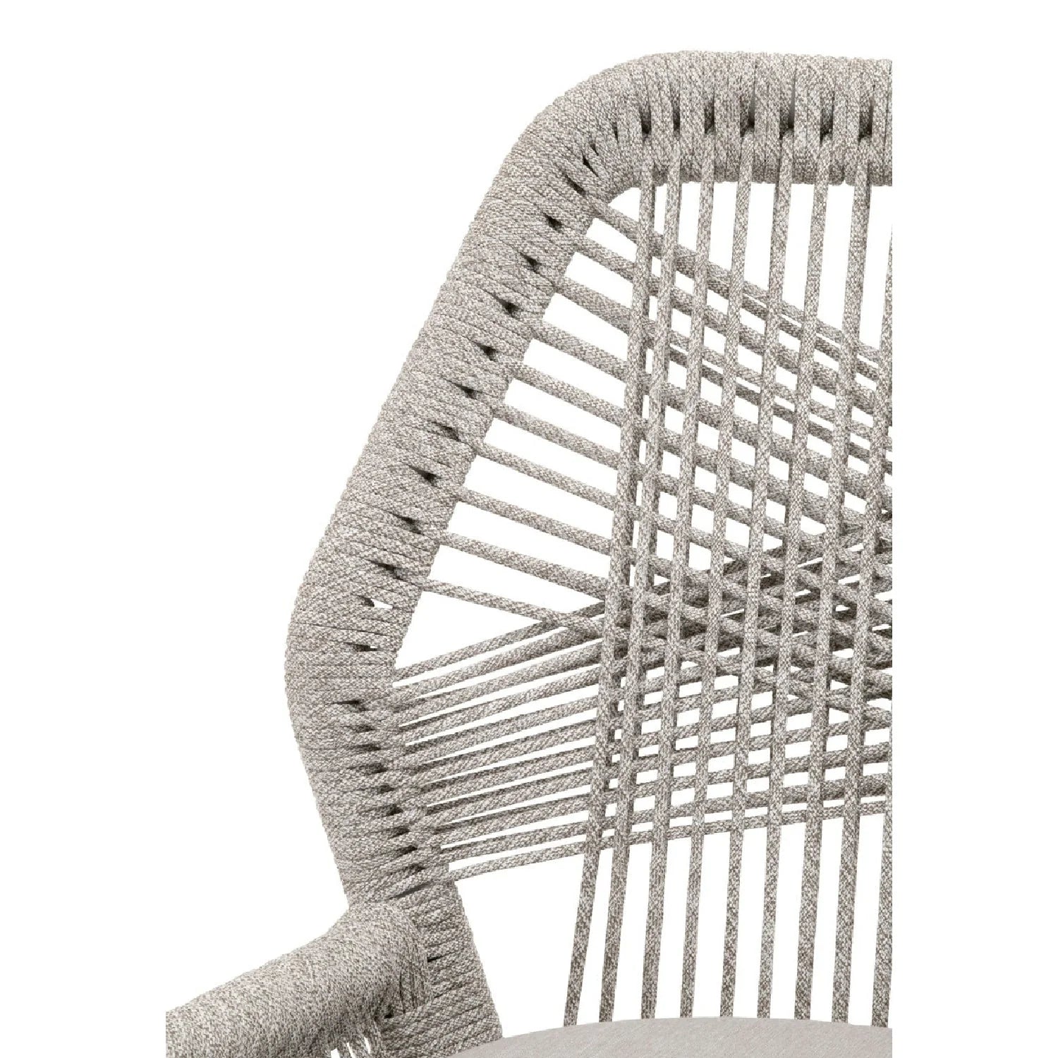 Luxury Upholstered Modern Woven Rope Bar Stool European Style for Villa