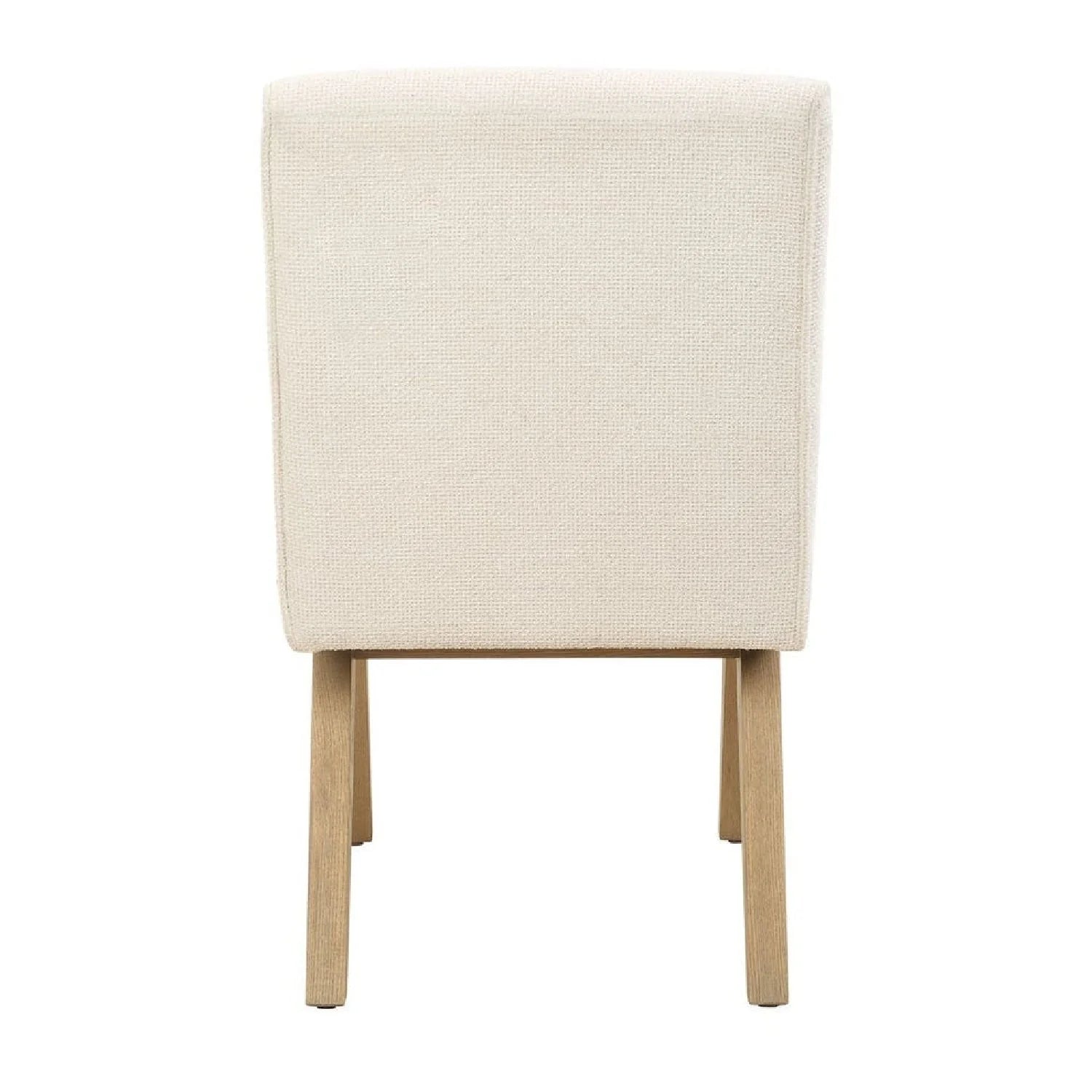 Luxury Upholstered Oak Modern Dining Chair European Style for Villa
