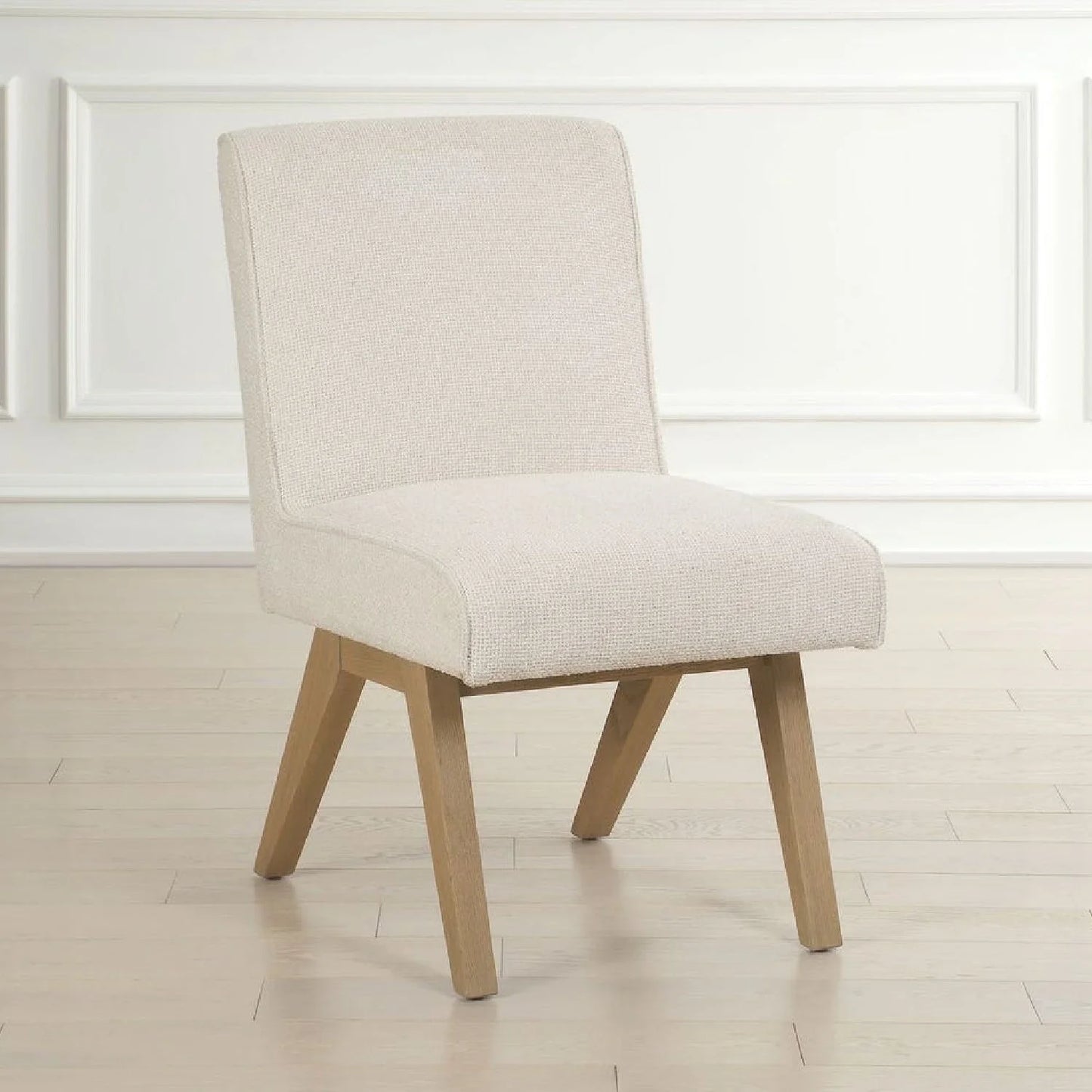Luxury Upholstered Oak Modern Dining Chair European Style for Villa