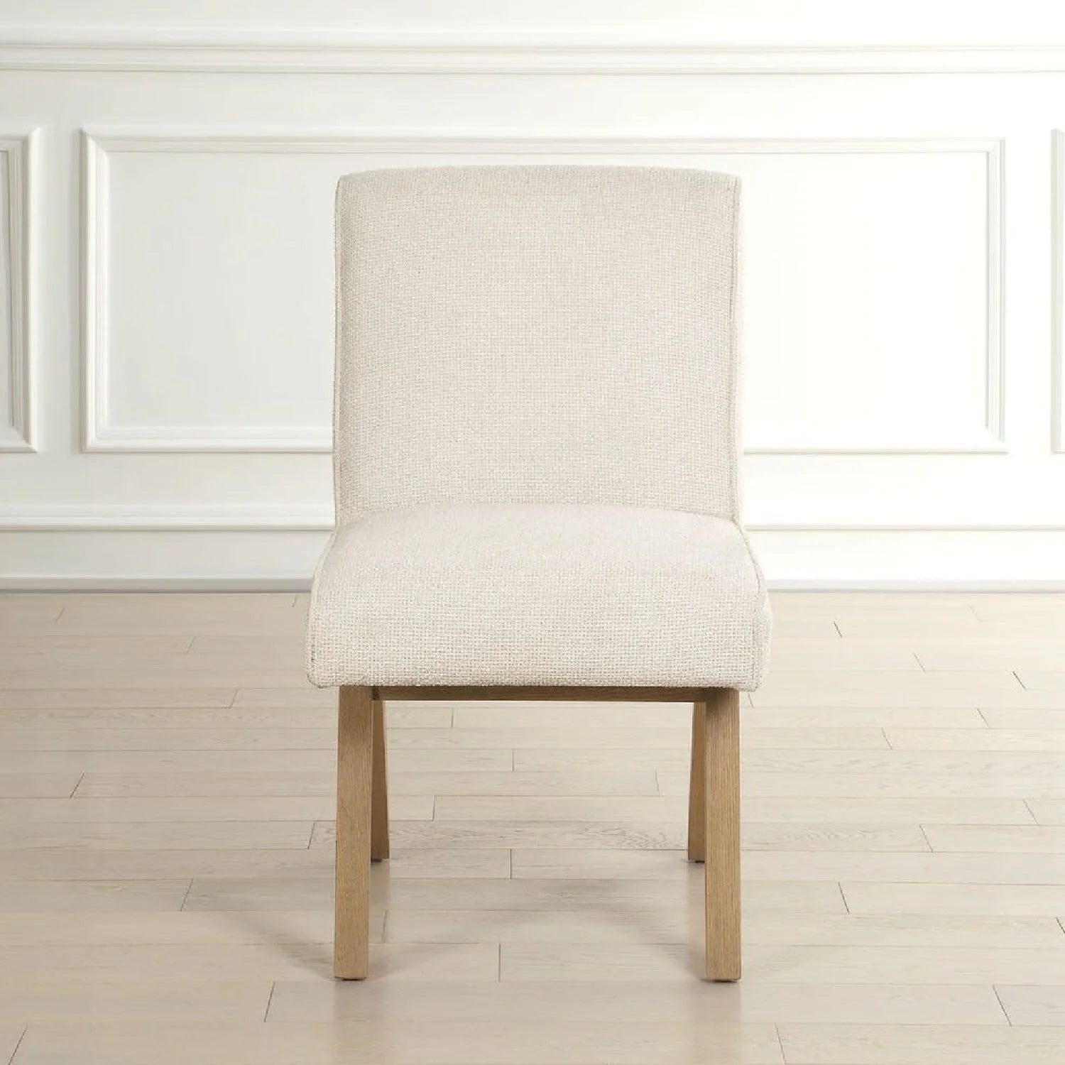 Luxury Upholstered Oak Modern Dining Chair European Style for Villa