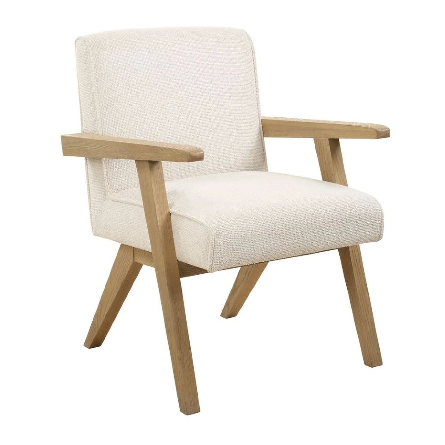 Luxury Upholstered Oak Modern Dining Chair European Style for Villa