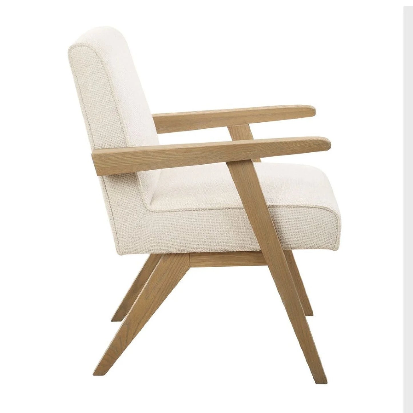 Luxury Upholstered Oak Modern Dining Chair European Style for Villa
