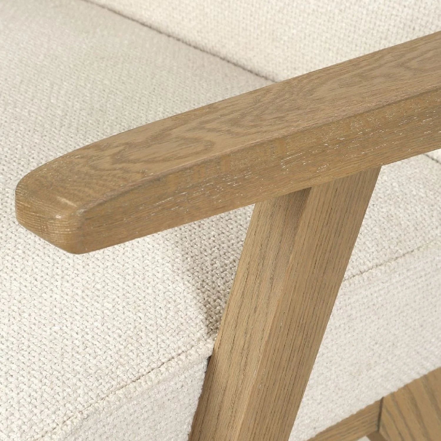 Luxury Upholstered Oak Modern Dining Chair European Style for Villa