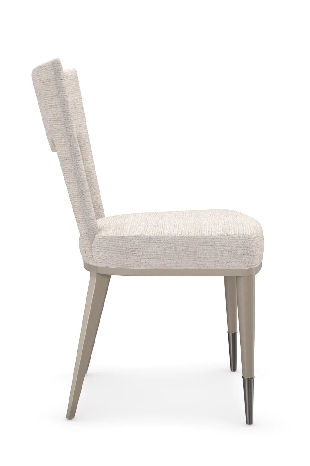 Luxury Upholstered Open-Back Modern Dining Chair European Style for Villa