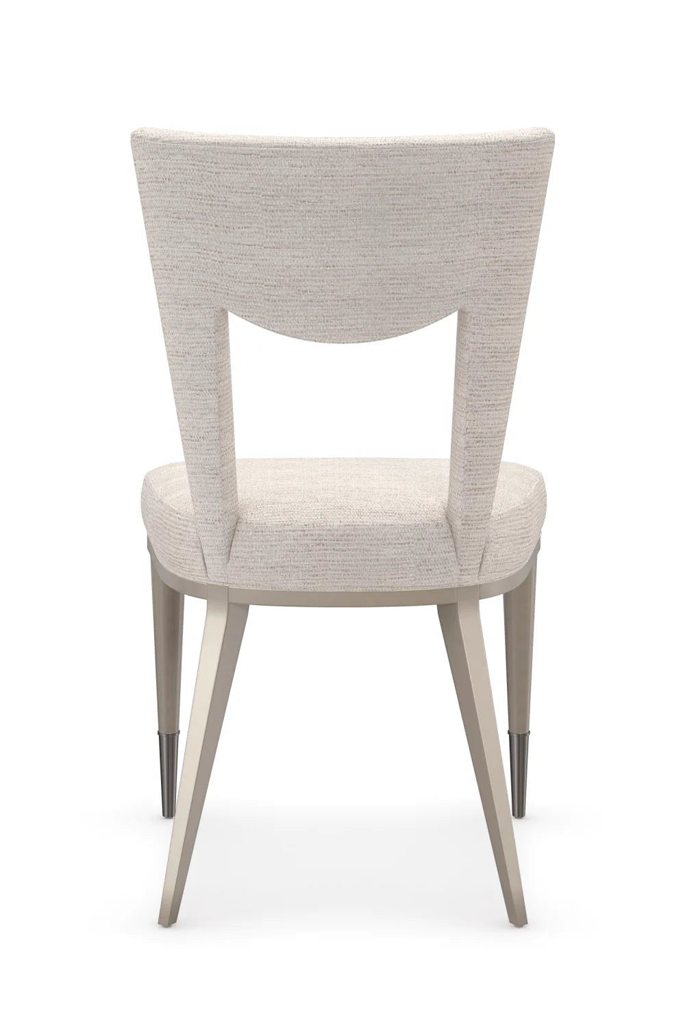 Luxury Upholstered Open-Back Modern Dining Chair European Style for Villa