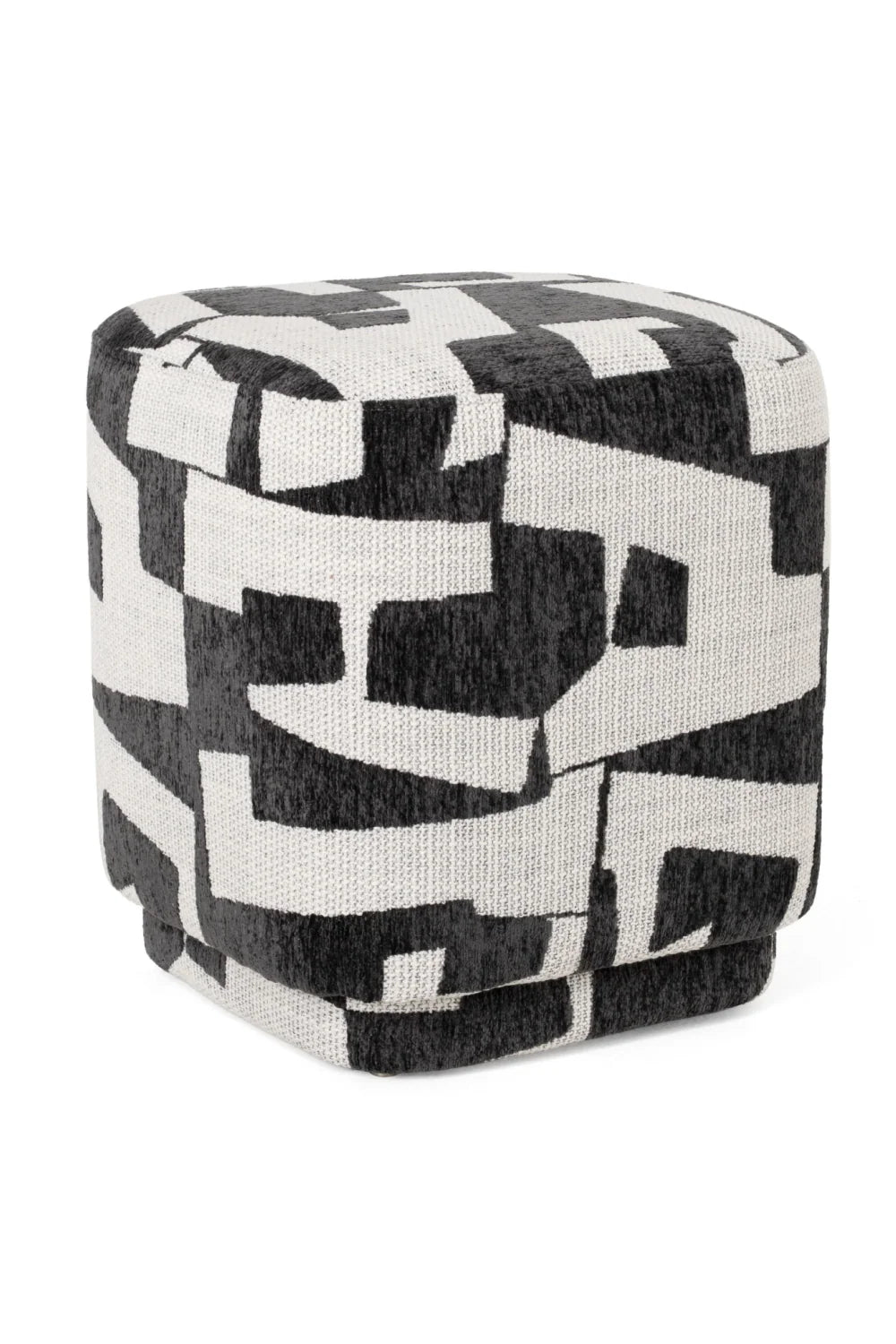 Luxury Upholstered Patterned Ottoman European Style for Villa