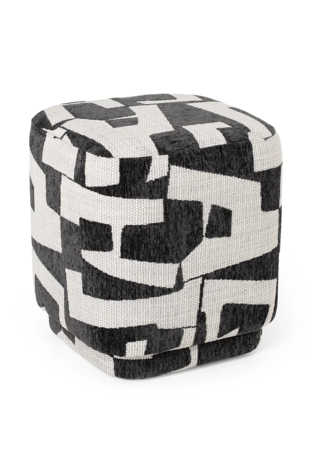 Luxury Upholstered Patterned Ottoman European Style for Villa
