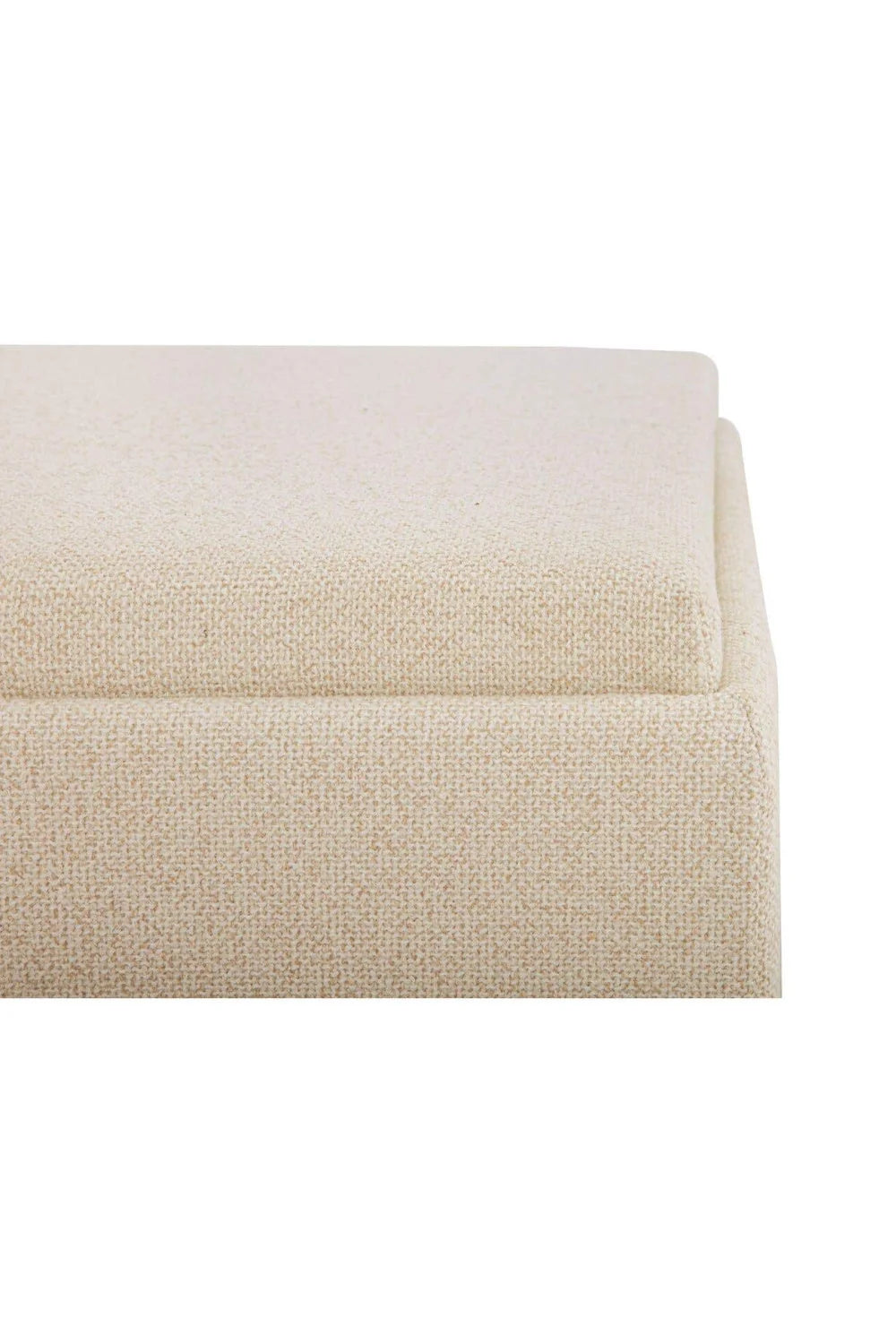 Luxury Upholstered Square Storage Ottoman European Style for Villa