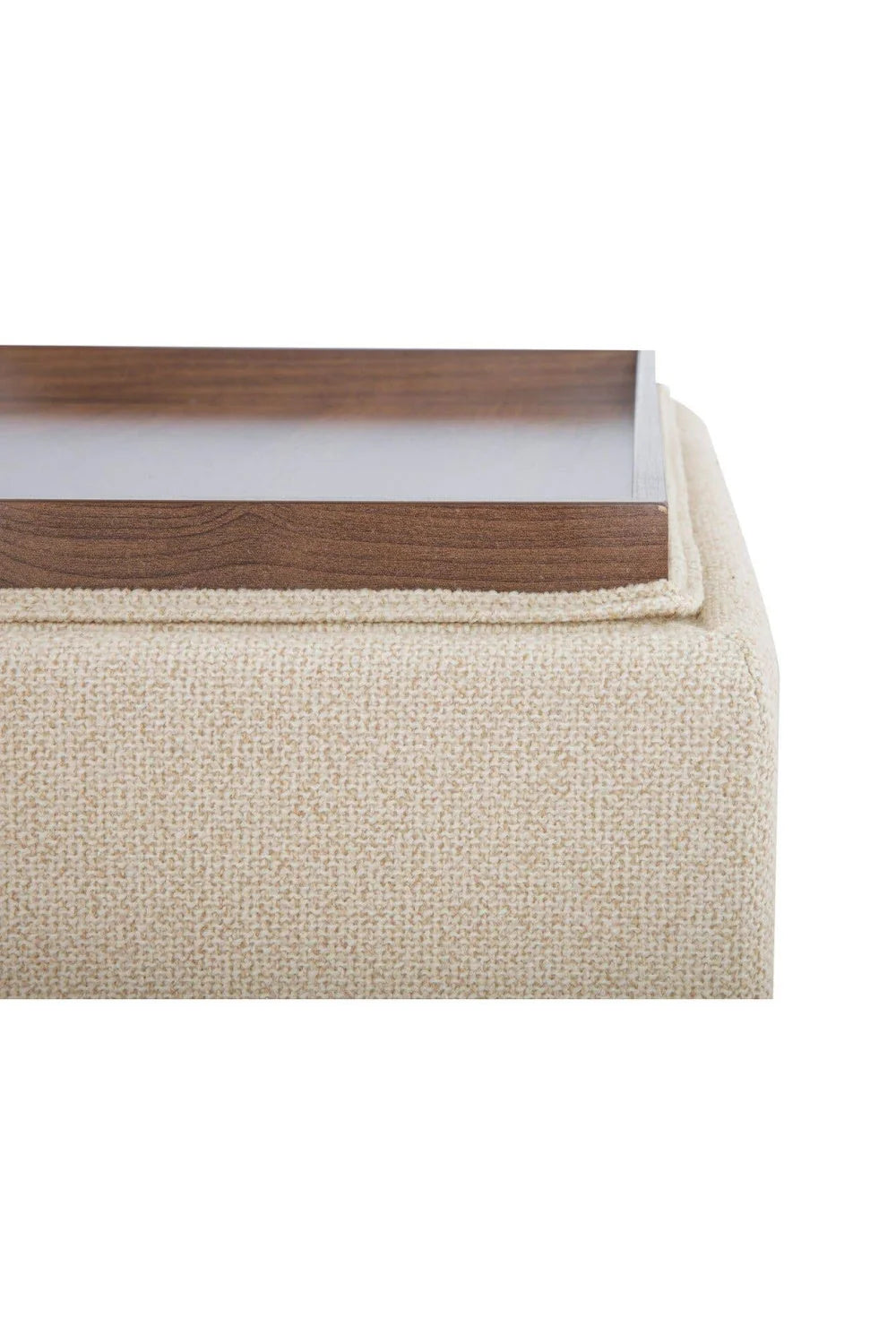 Luxury Upholstered Square Storage Ottoman European Style for Villa