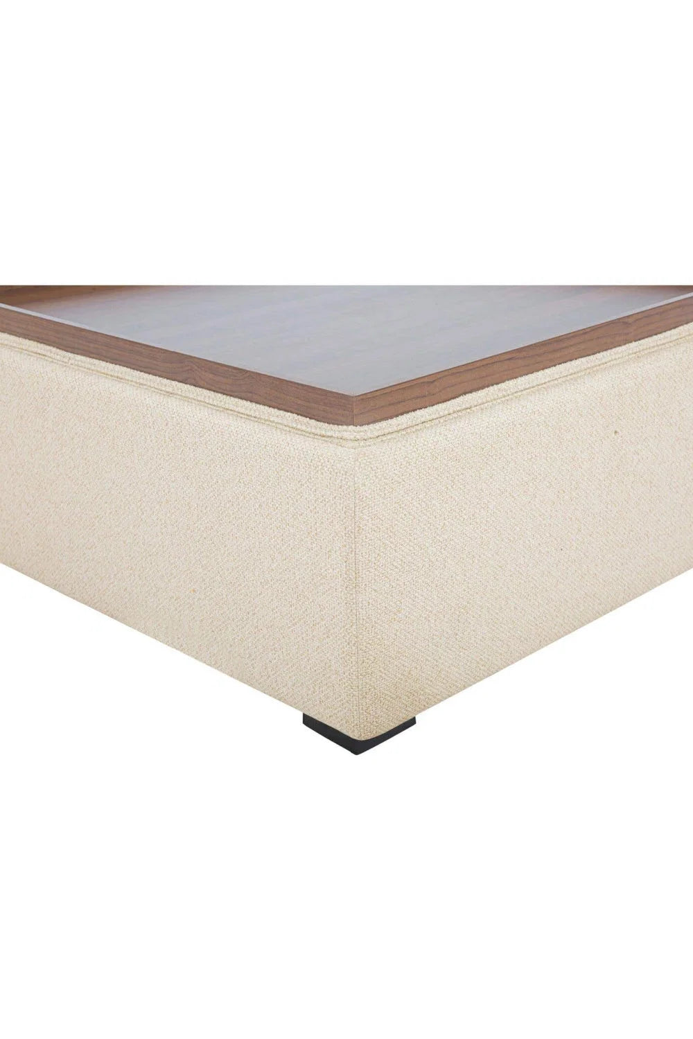 Luxury Upholstered Square Storage Ottoman European Style for Villa