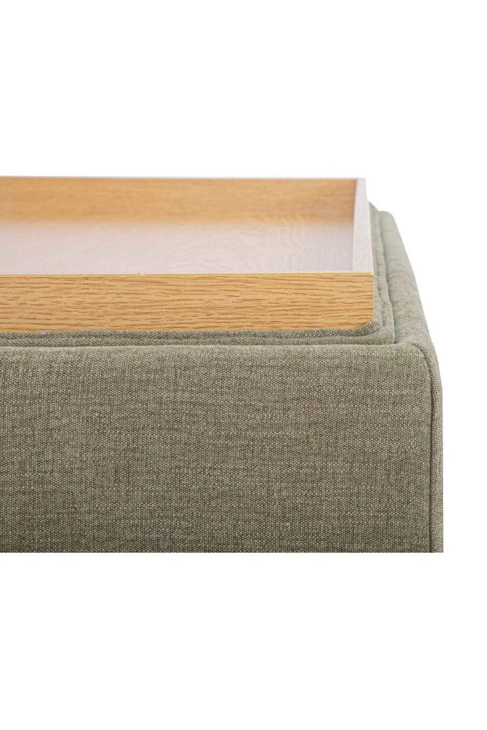 Luxury Upholstered Square Storage Ottoman European Style for Villa