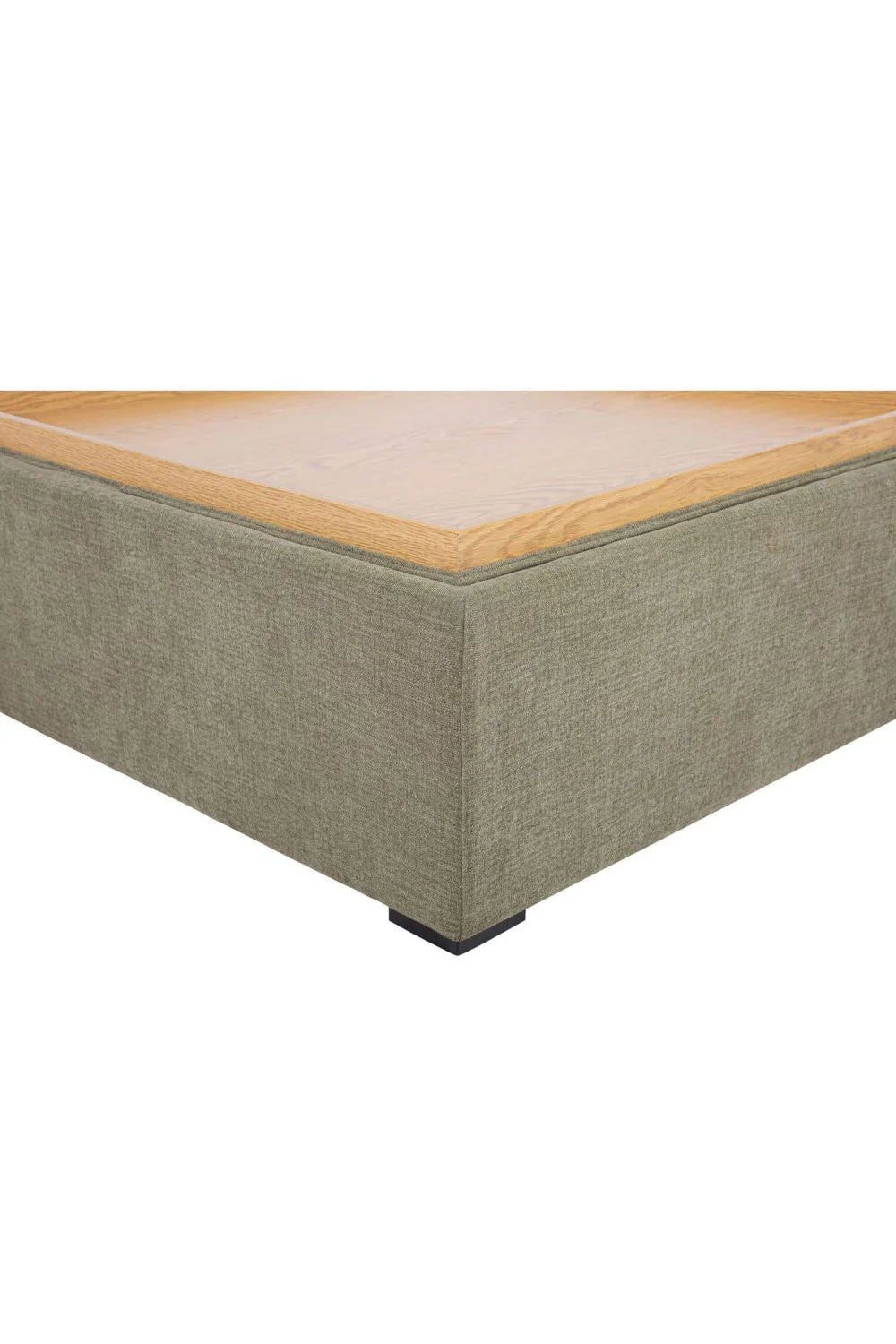 Luxury Upholstered Square Storage Ottoman European Style for Villa