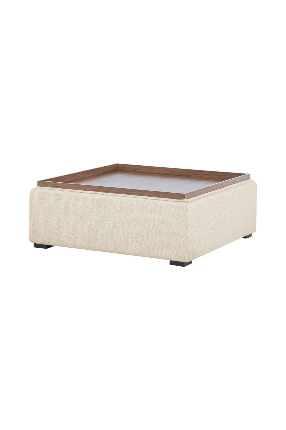 Luxury Upholstered Square Storage Ottoman European Style for Villa