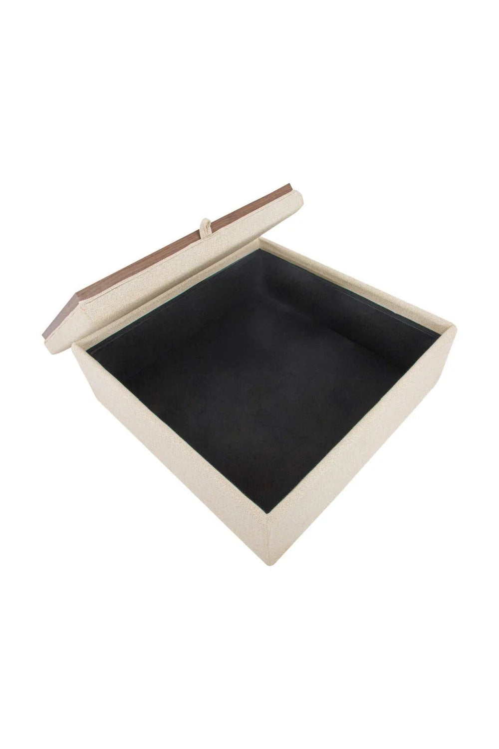 Luxury Upholstered Square Storage Ottoman European Style for Villa