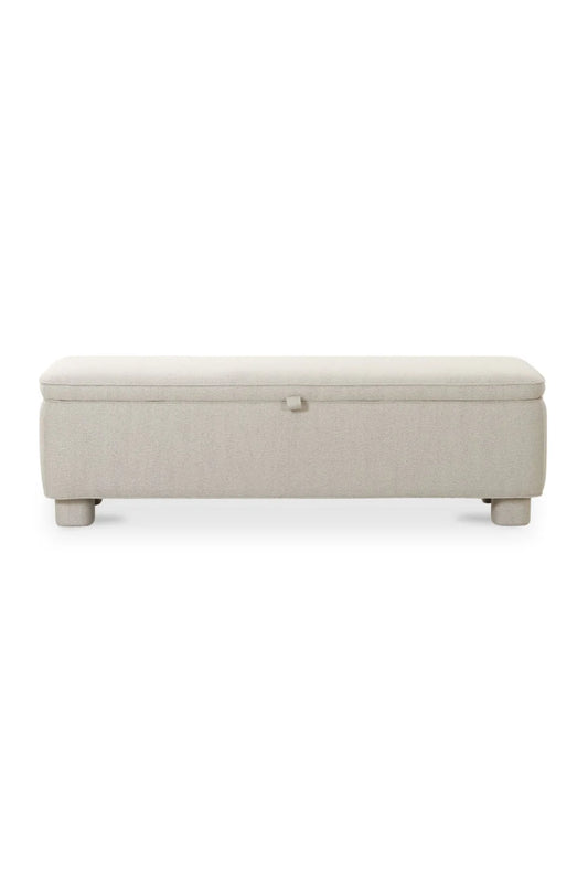 Luxury Upholstered Storage Bench European Style for Villa