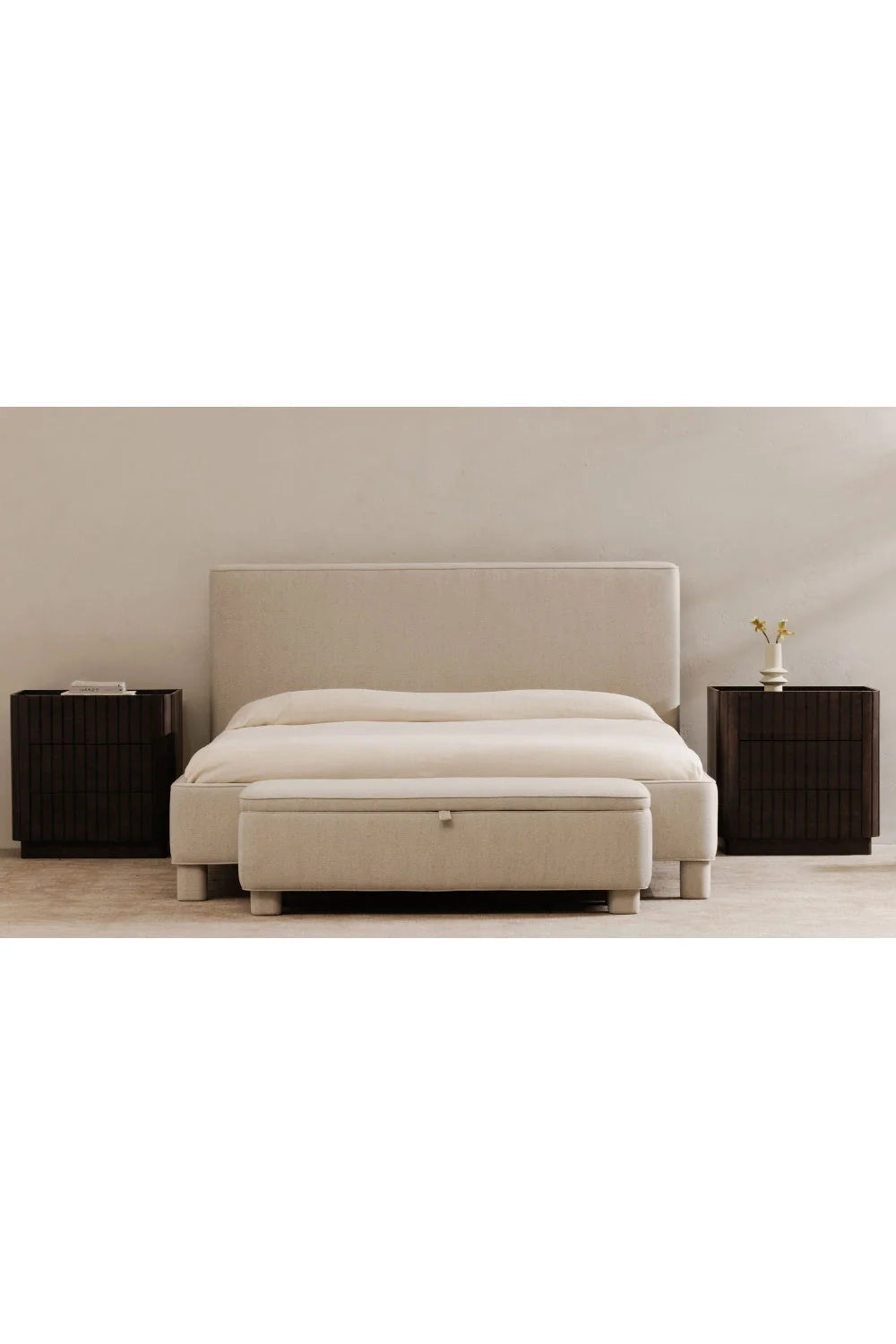 Luxury Upholstered Storage Bench European Style for Villa
