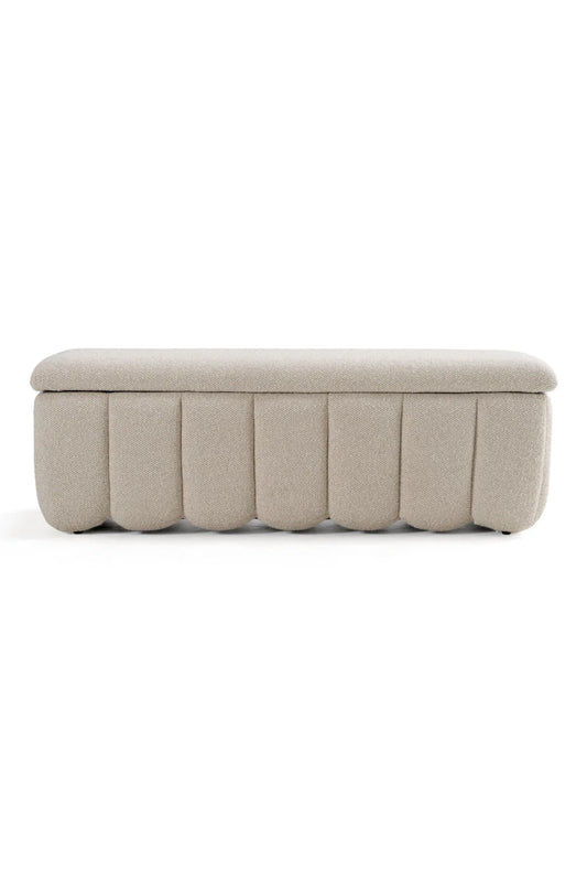 Luxury Upholstered Storage Bench European Style for Villa