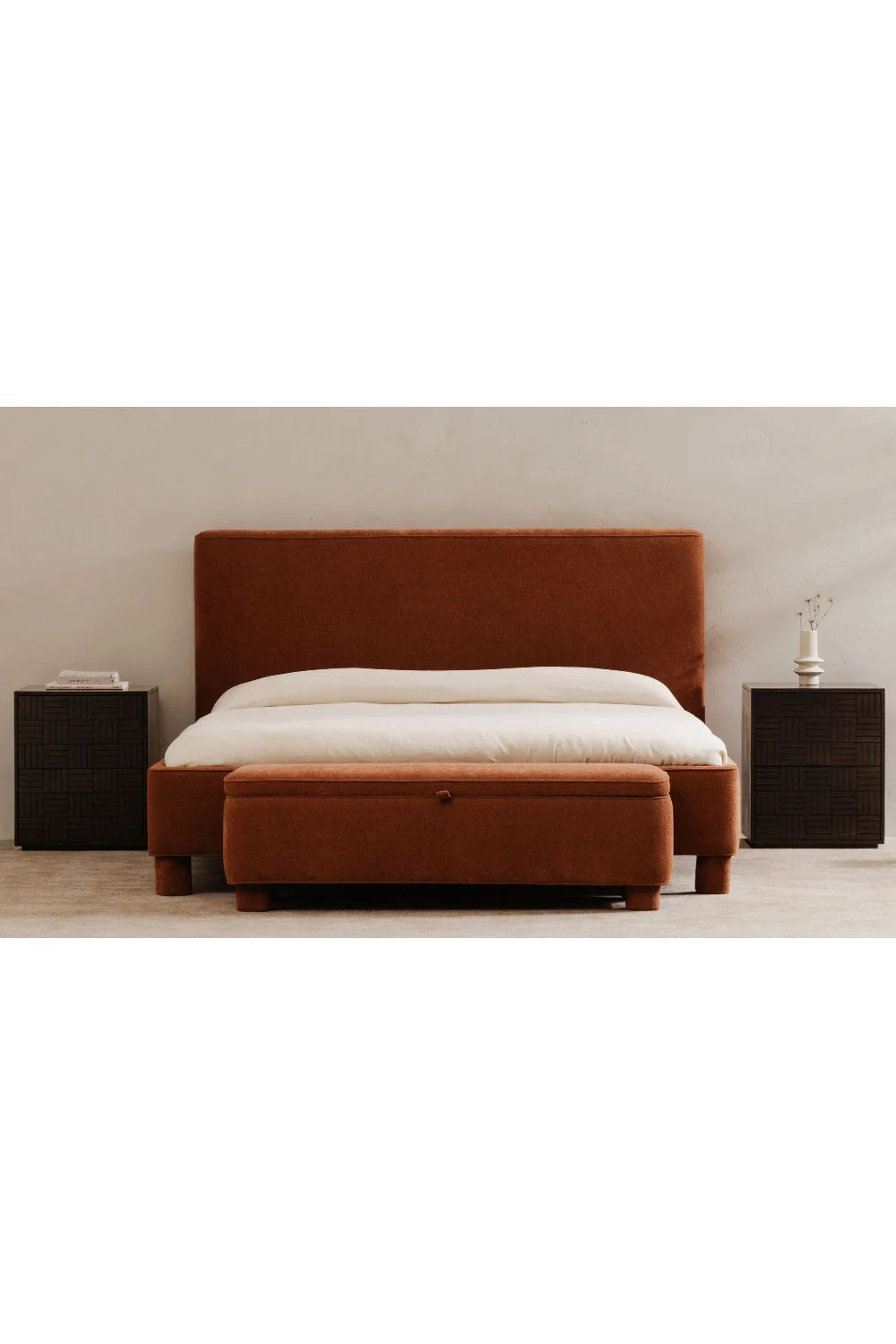 Luxury Upholstered Storage Bench European Style for Villa