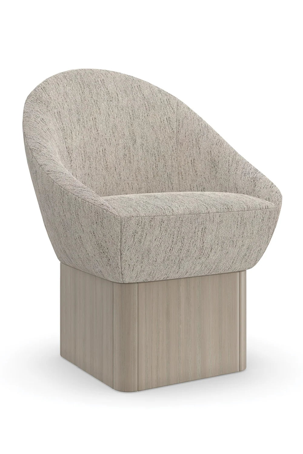 Luxury Upholstered Swivel Dining Chair European Style for Villa