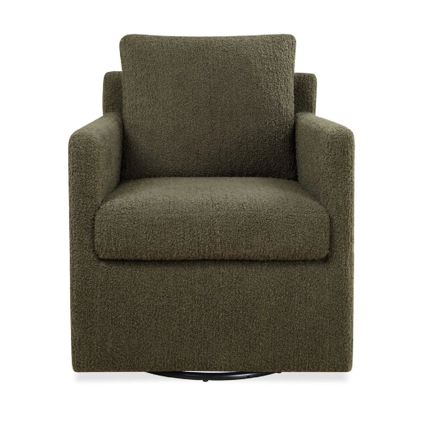 Luxury Upholstered Swivel Glider Armchair Modern Italian Style for Villa