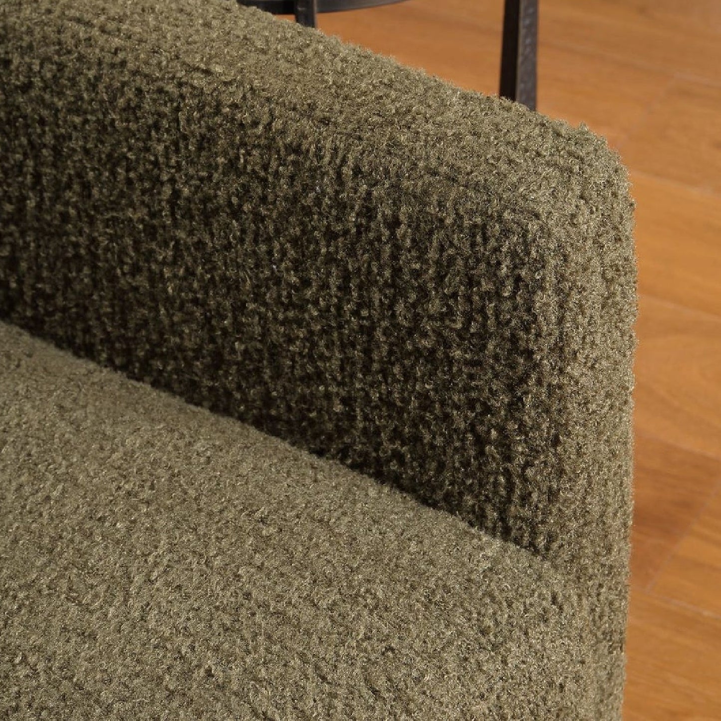 Luxury Upholstered Swivel Glider Armchair Modern Italian Style for Villa