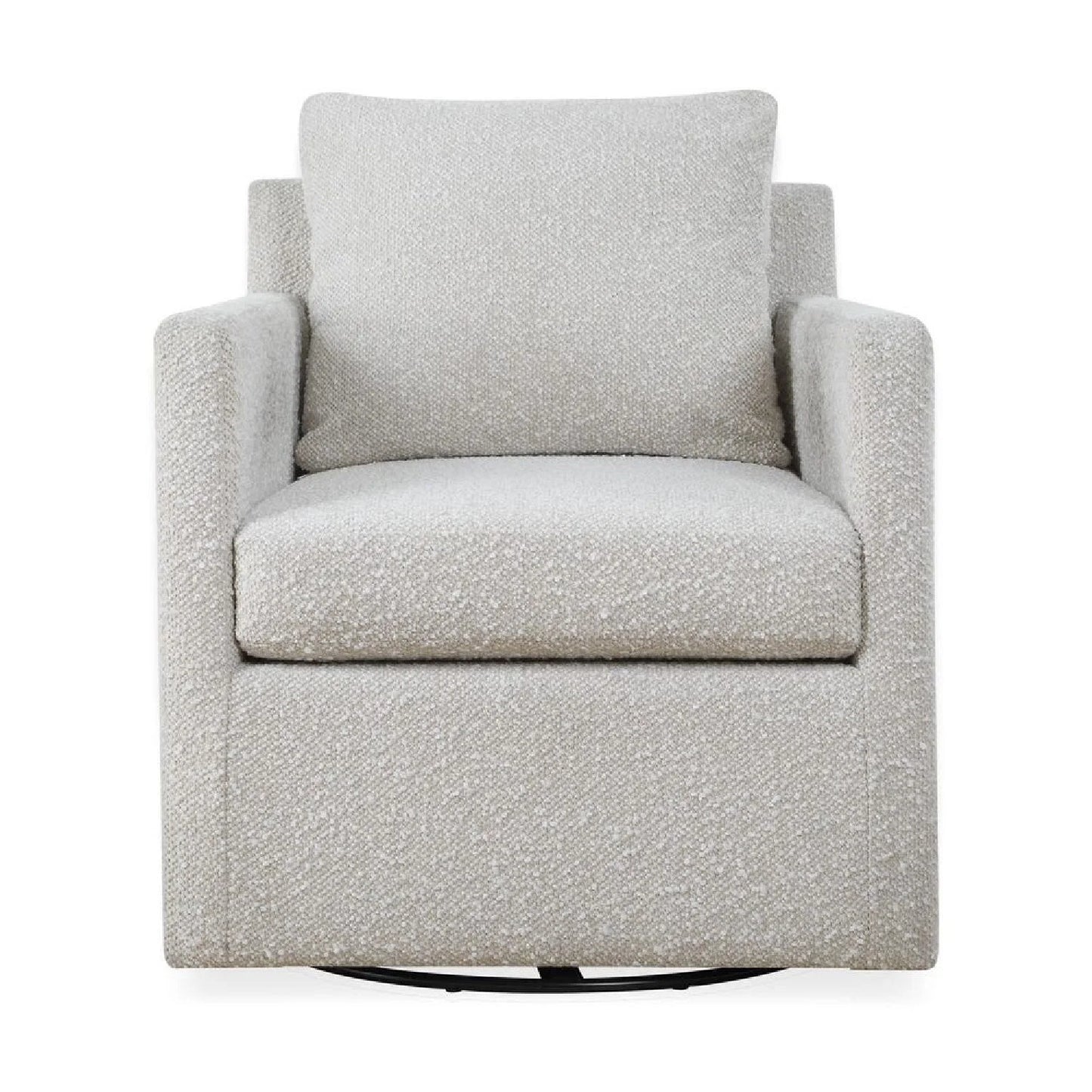 Luxury Upholstered Swivel Glider Armchair Modern Italian Style for Villa