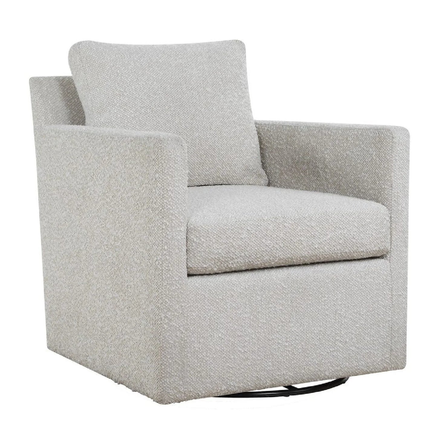 Luxury Upholstered Swivel Glider Armchair Modern Italian Style for Villa