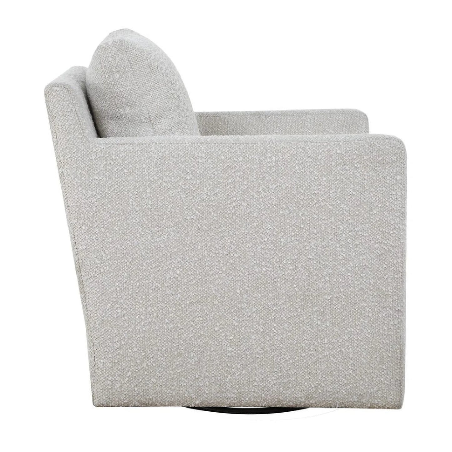 Luxury Upholstered Swivel Glider Armchair Modern Italian Style for Villa