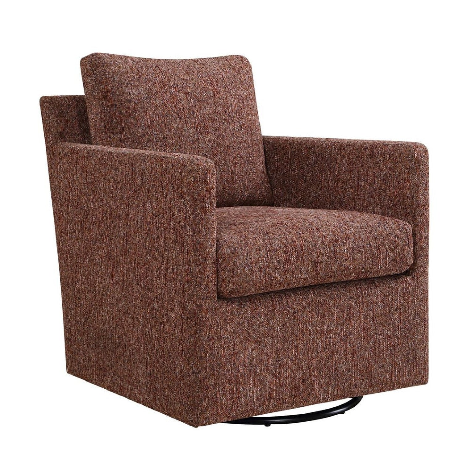 Luxury Upholstered Swivel Glider Armchair Modern Italian Style for Villa
