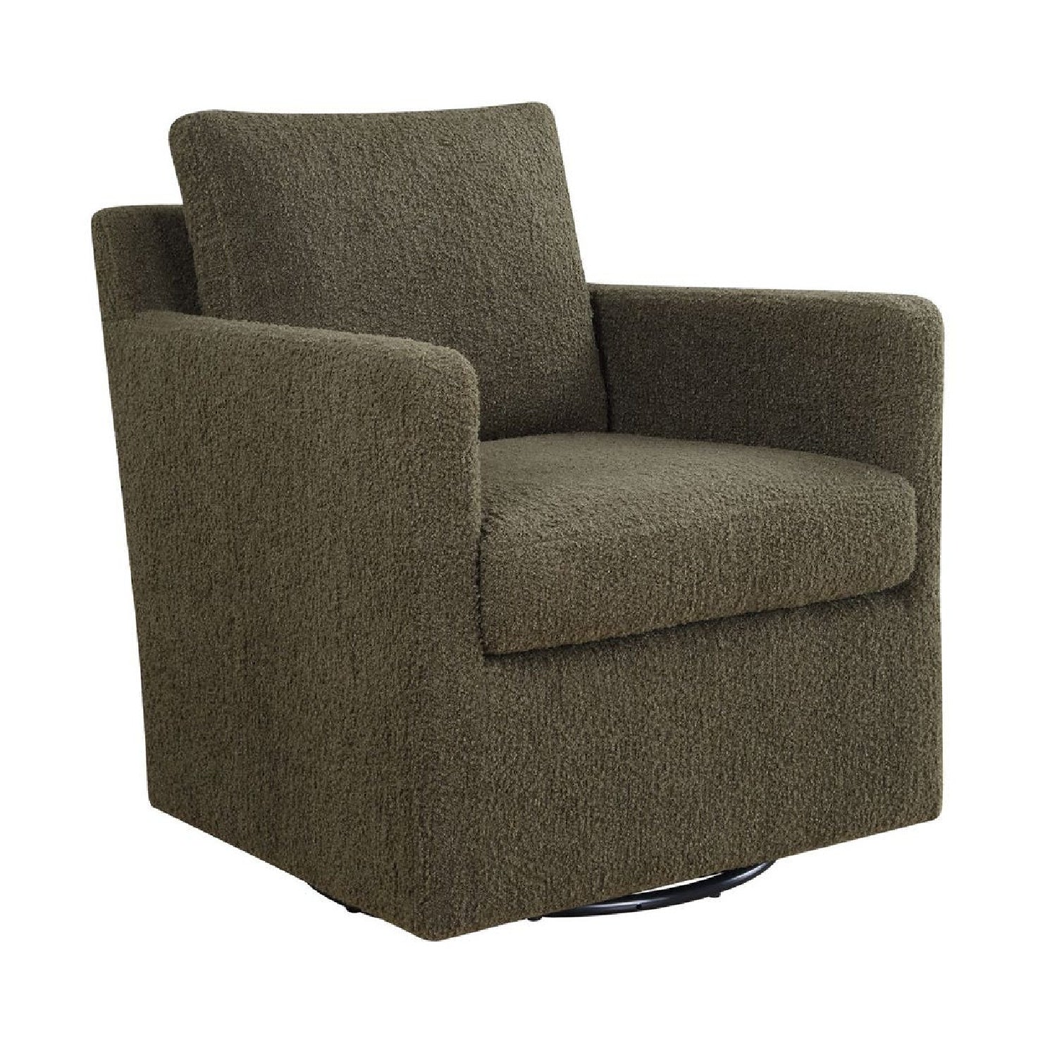 Luxury Upholstered Swivel Glider Armchair Modern Italian Style for Villa