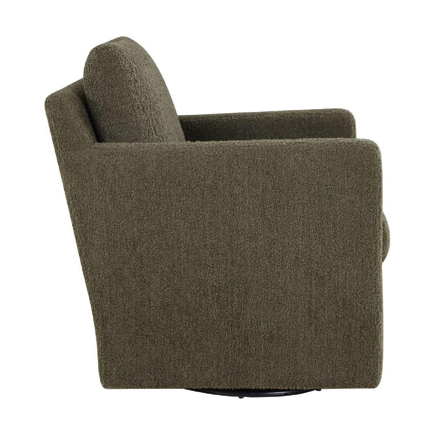 Luxury Upholstered Swivel Glider Armchair Modern Italian Style for Villa