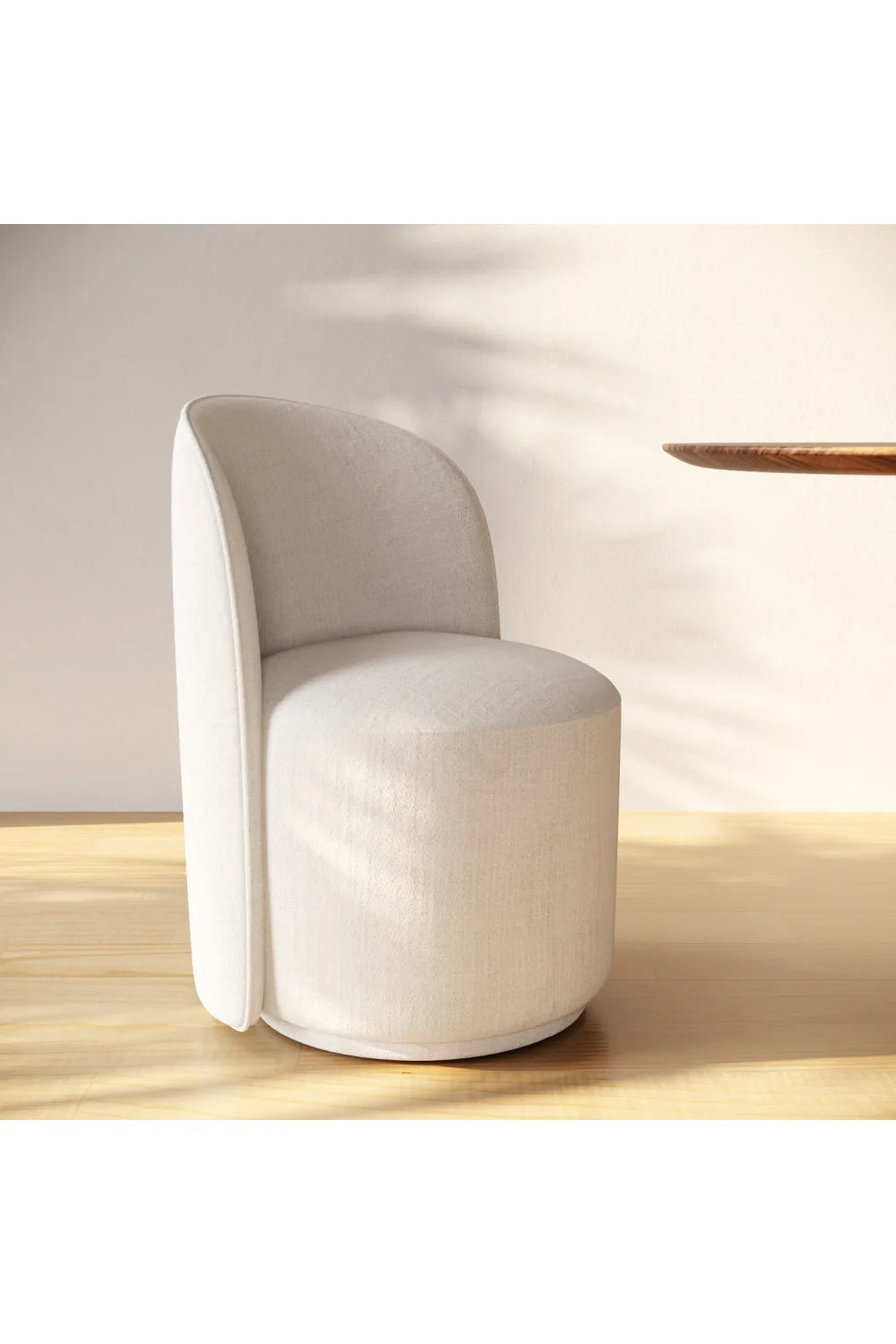 Luxury Upholstered Swivel Modern Dining Armchair European Style for Villa
