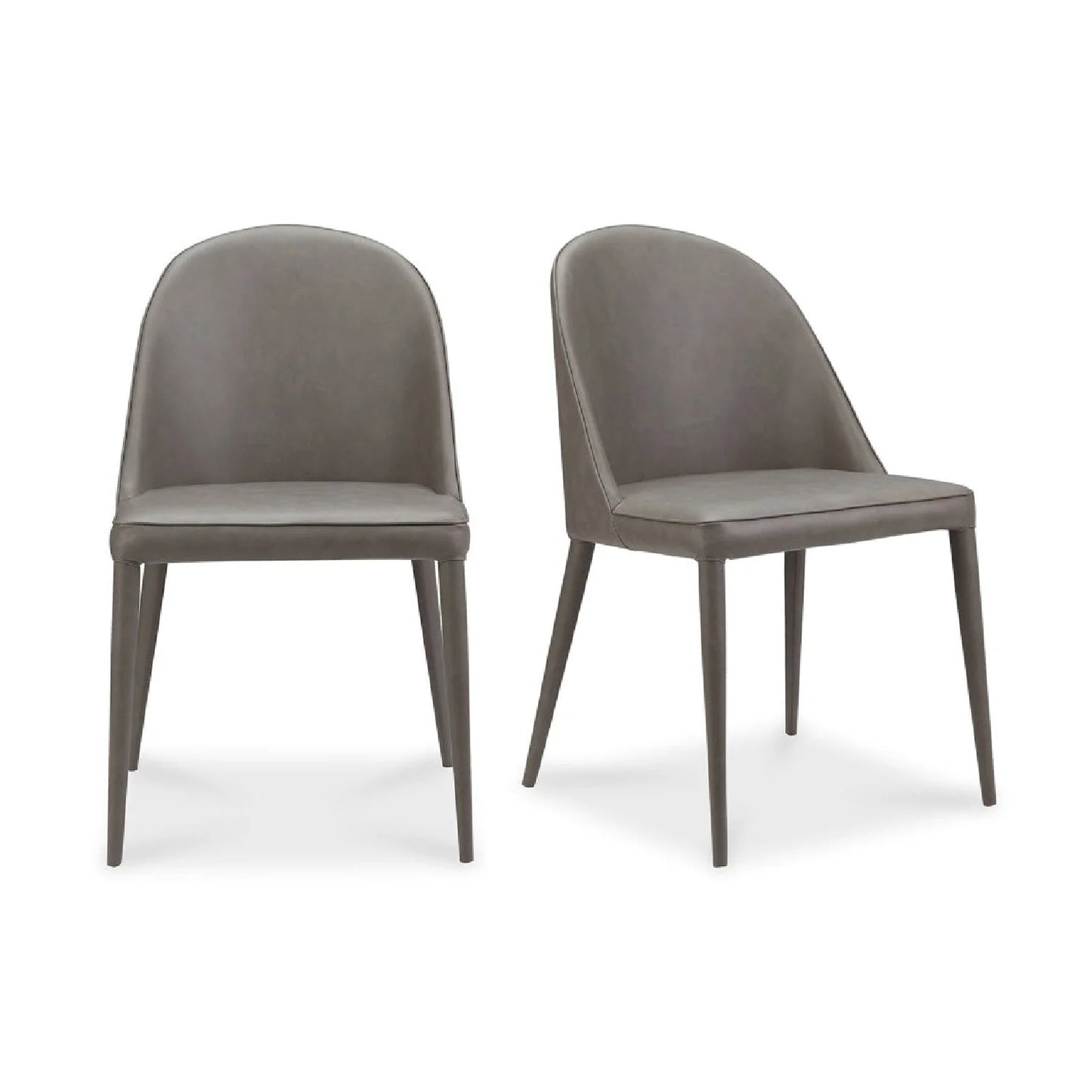 Luxury Upholstered Vegan Leather Modern Dining Chair European Style for Villa