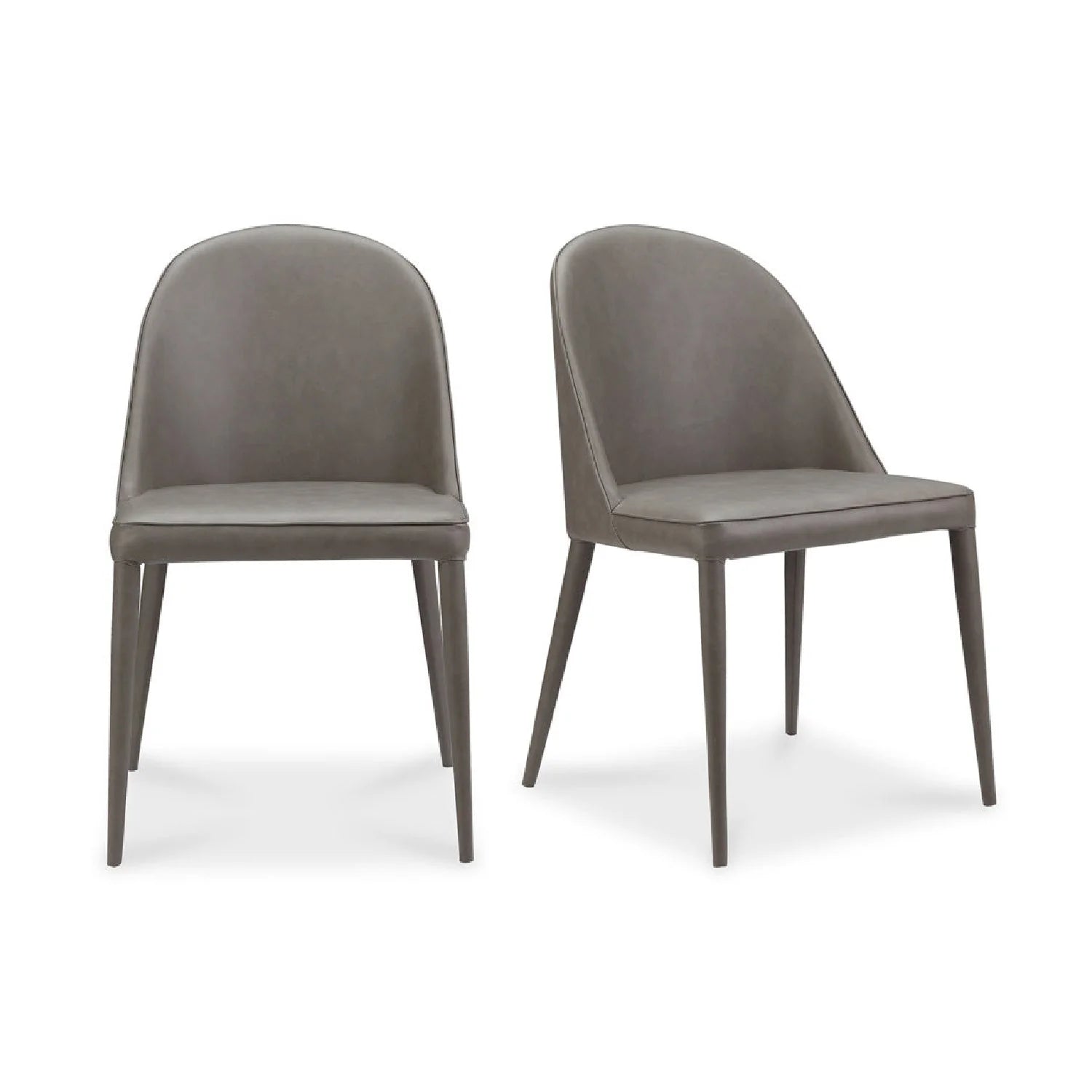 Luxury Upholstered Vegan Leather Modern Dining Chair European Style for Villa
