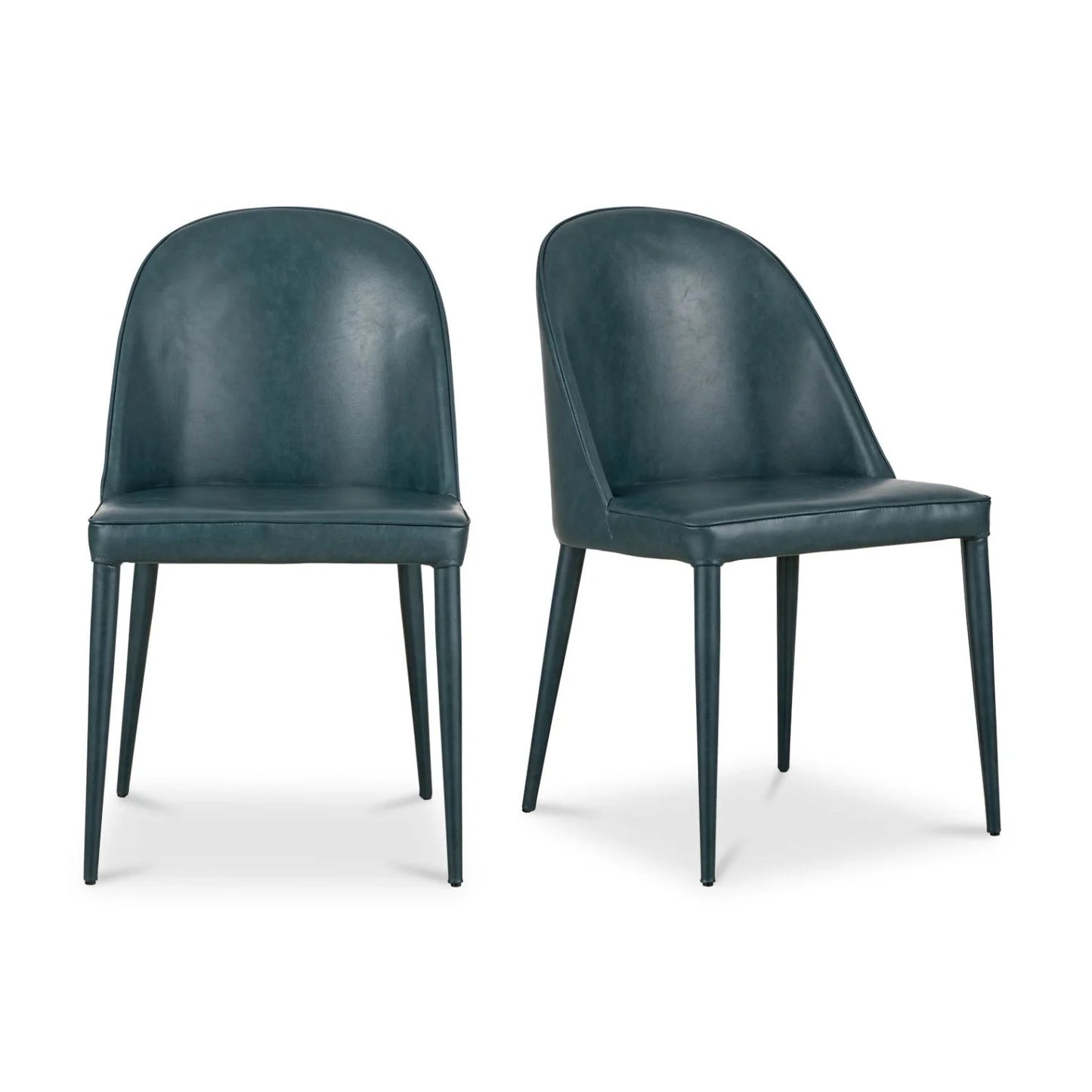 Luxury Upholstered Vegan Leather Modern Dining Chair European Style for Villa