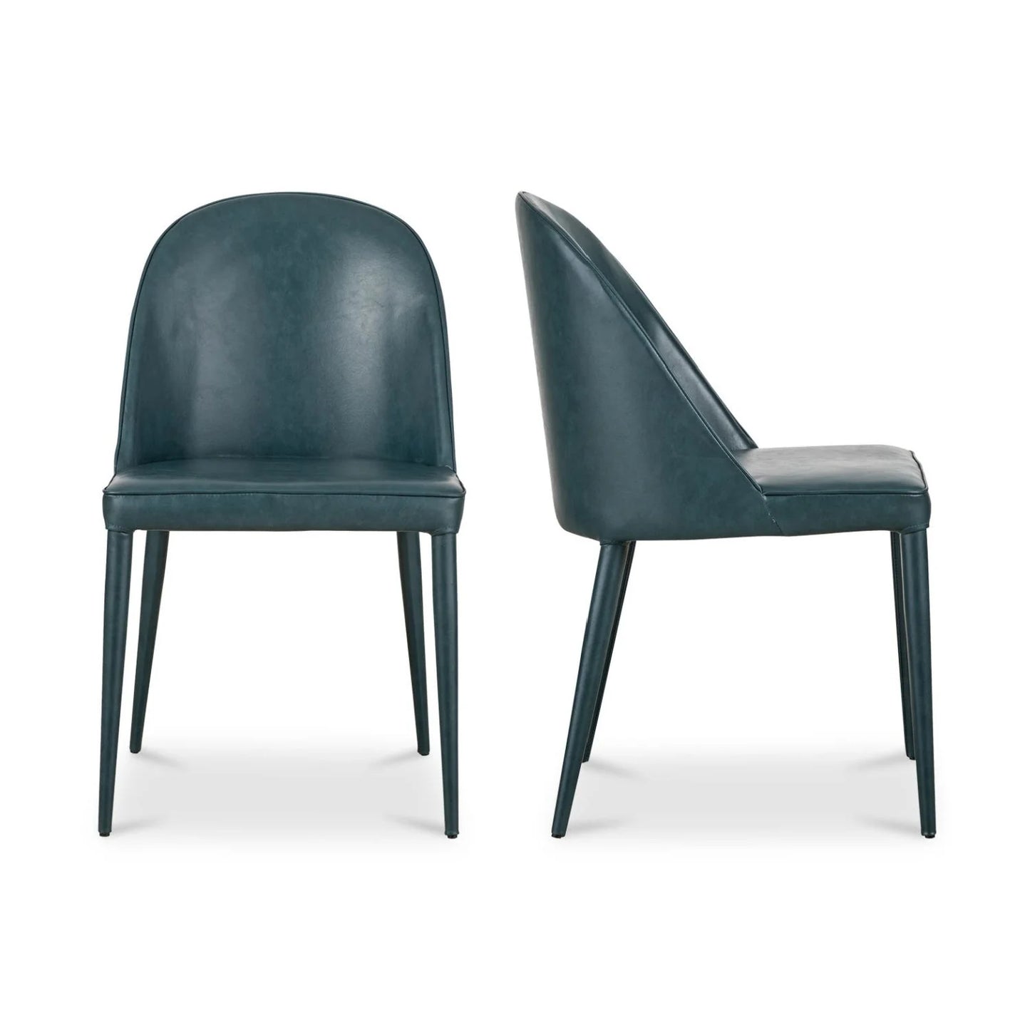 Luxury Upholstered Vegan Leather Modern Dining Chair European Style for Villa