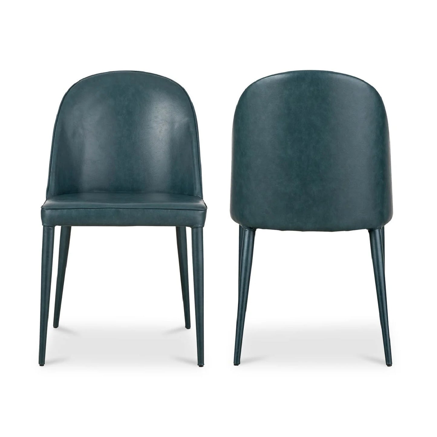Luxury Upholstered Vegan Leather Modern Dining Chair European Style for Villa