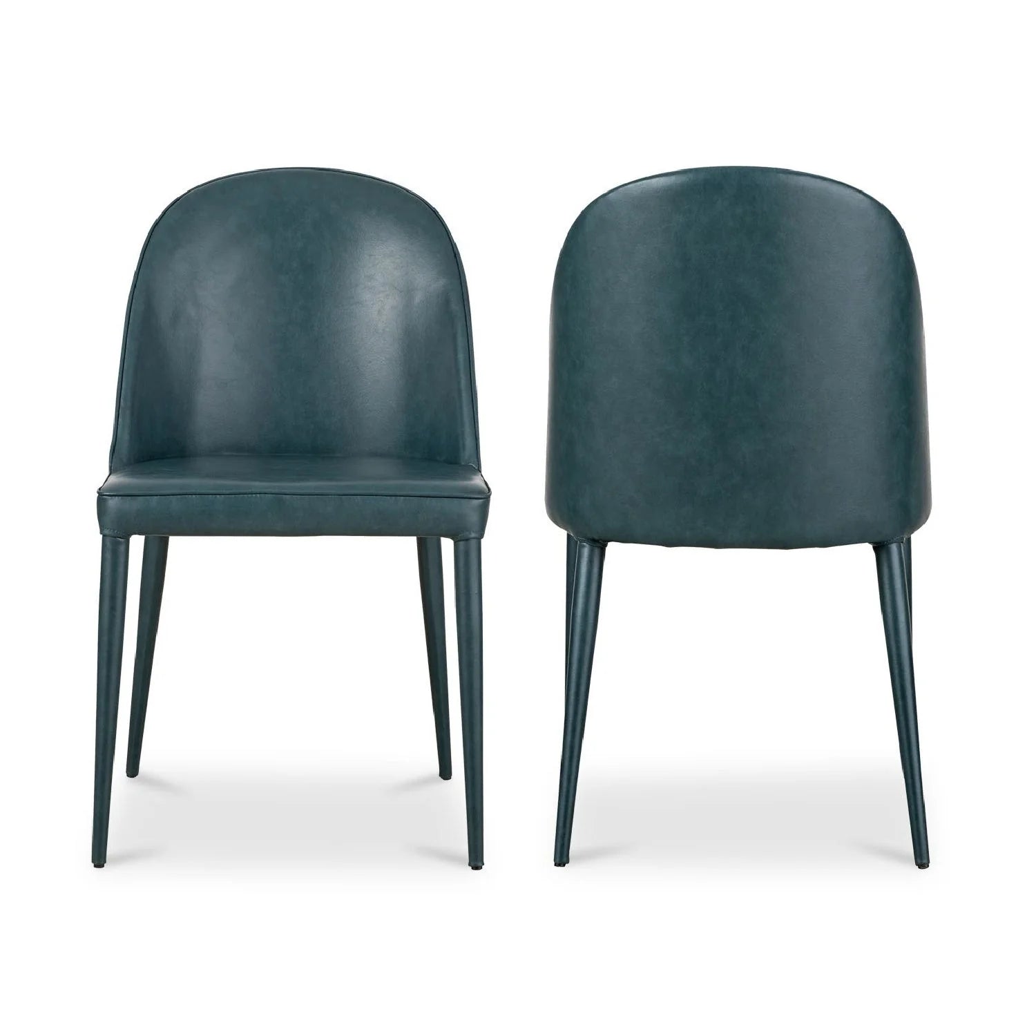 Luxury Upholstered Vegan Leather Modern Dining Chair European Style for Villa