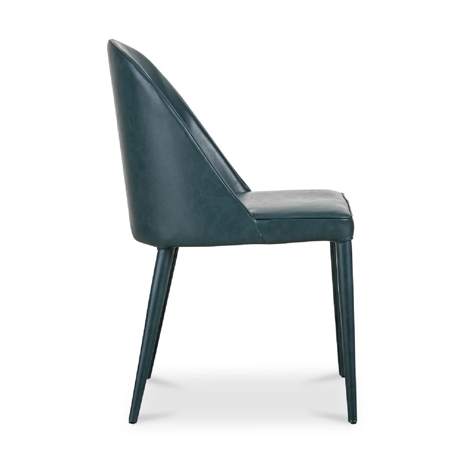 Luxury Upholstered Vegan Leather Modern Dining Chair European Style for Villa