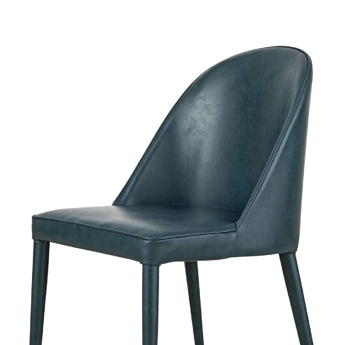 Luxury Upholstered Vegan Leather Modern Dining Chair European Style for Villa