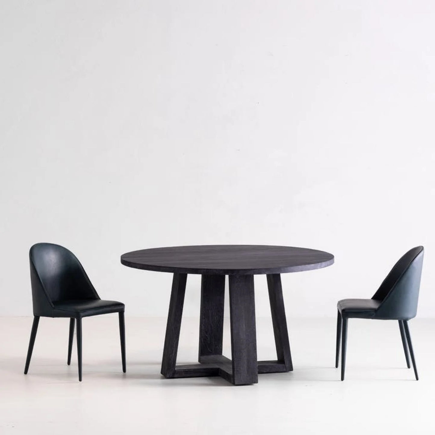Luxury Upholstered Vegan Leather Modern Dining Chair European Style for Villa