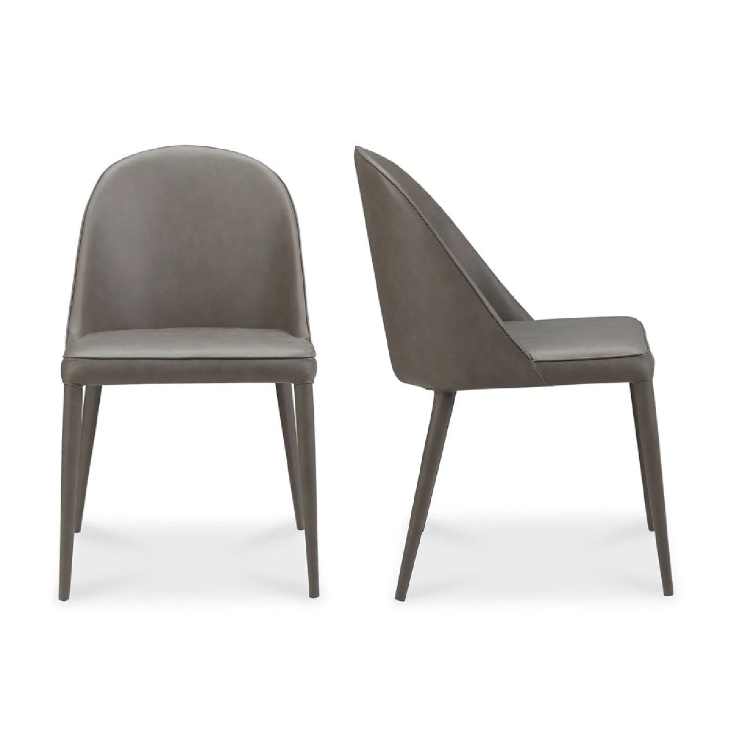 Luxury Upholstered Vegan Leather Modern Dining Chair European Style for Villa
